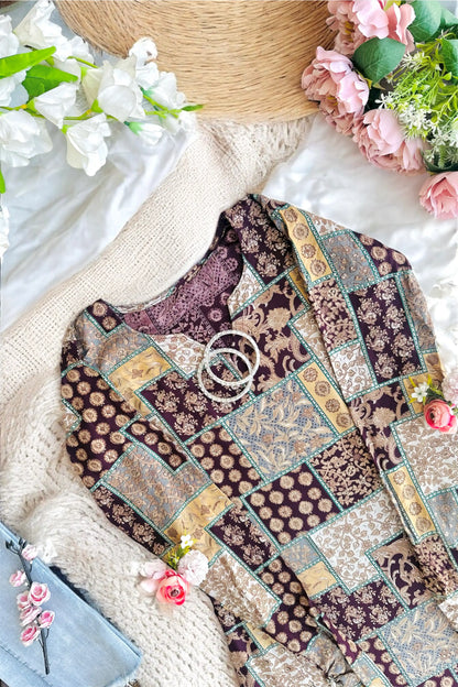 Vintage Mosaic Charm Kurta