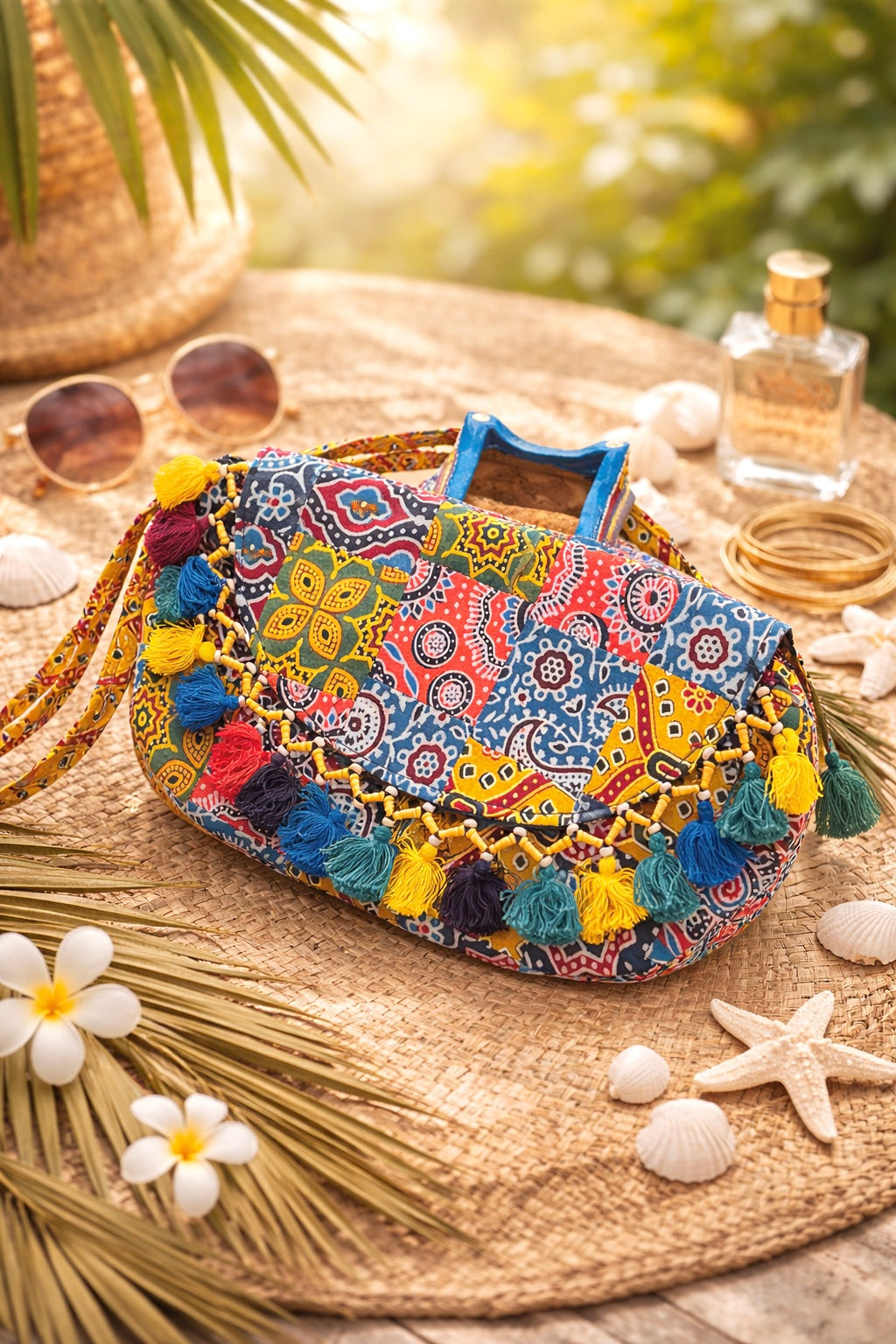 Patchwork Boho Jaipuri Sling Bag