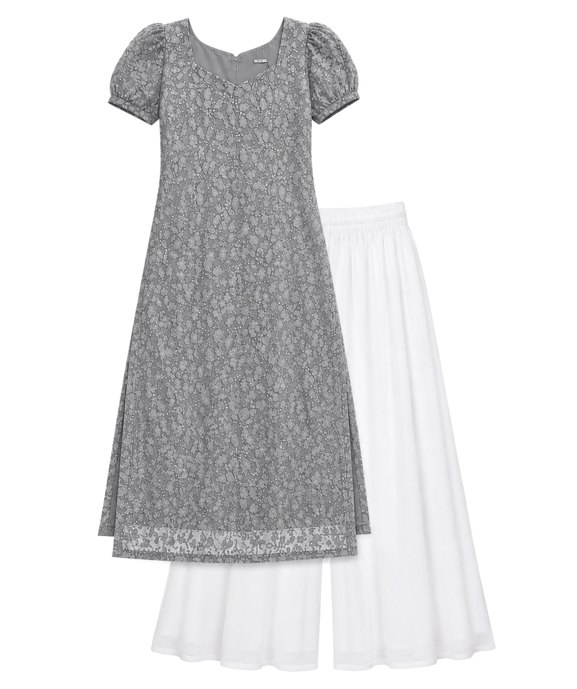Grey Embroidered Gulnaz Designer Kurta