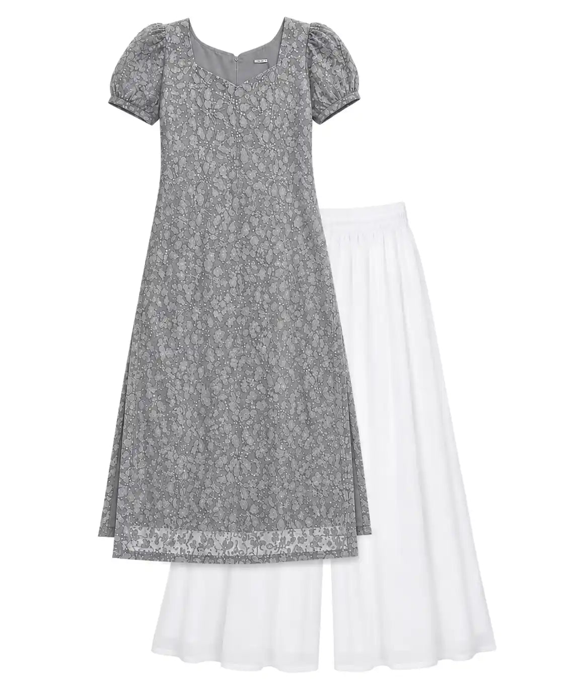 Grey Embroidered Gulnaz Designer Kurta