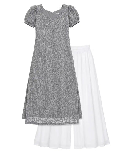 Grey Embroidered Gulnaz Designer Kurta