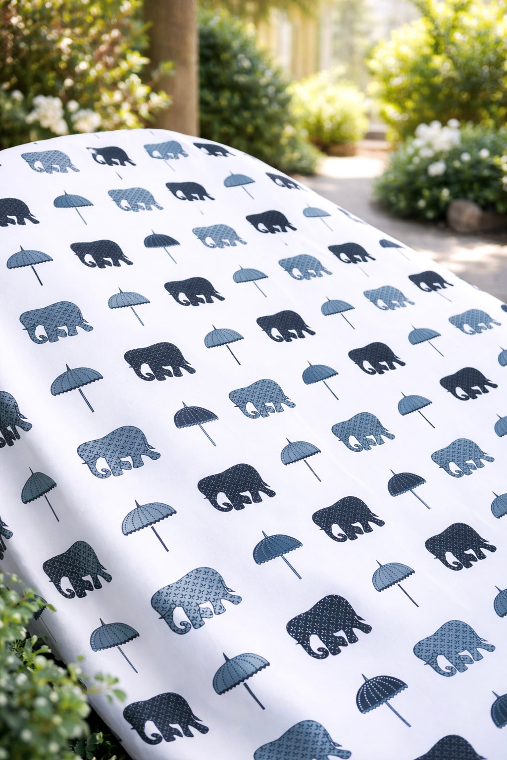 Grey Elephant All Season Long Jaipuri Blanket