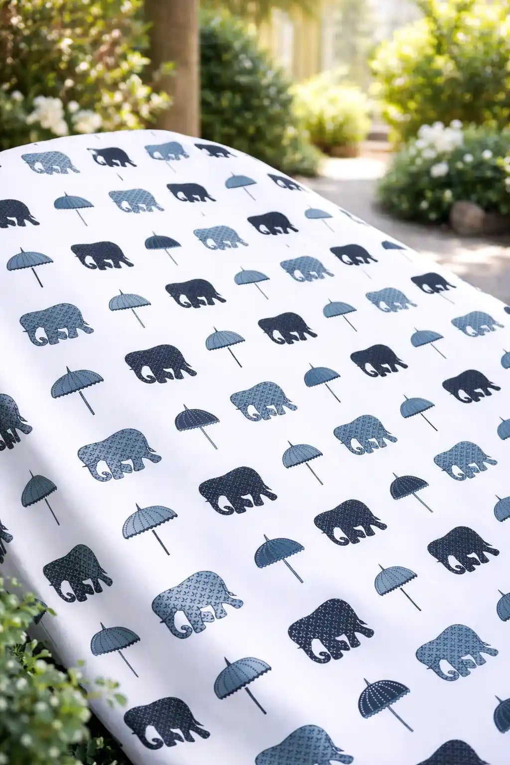 Grey Elephant All Season Long Jaipuri Blanket