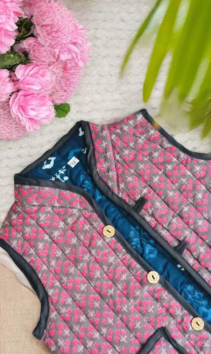 Blush Block Kids Reversible Jacket