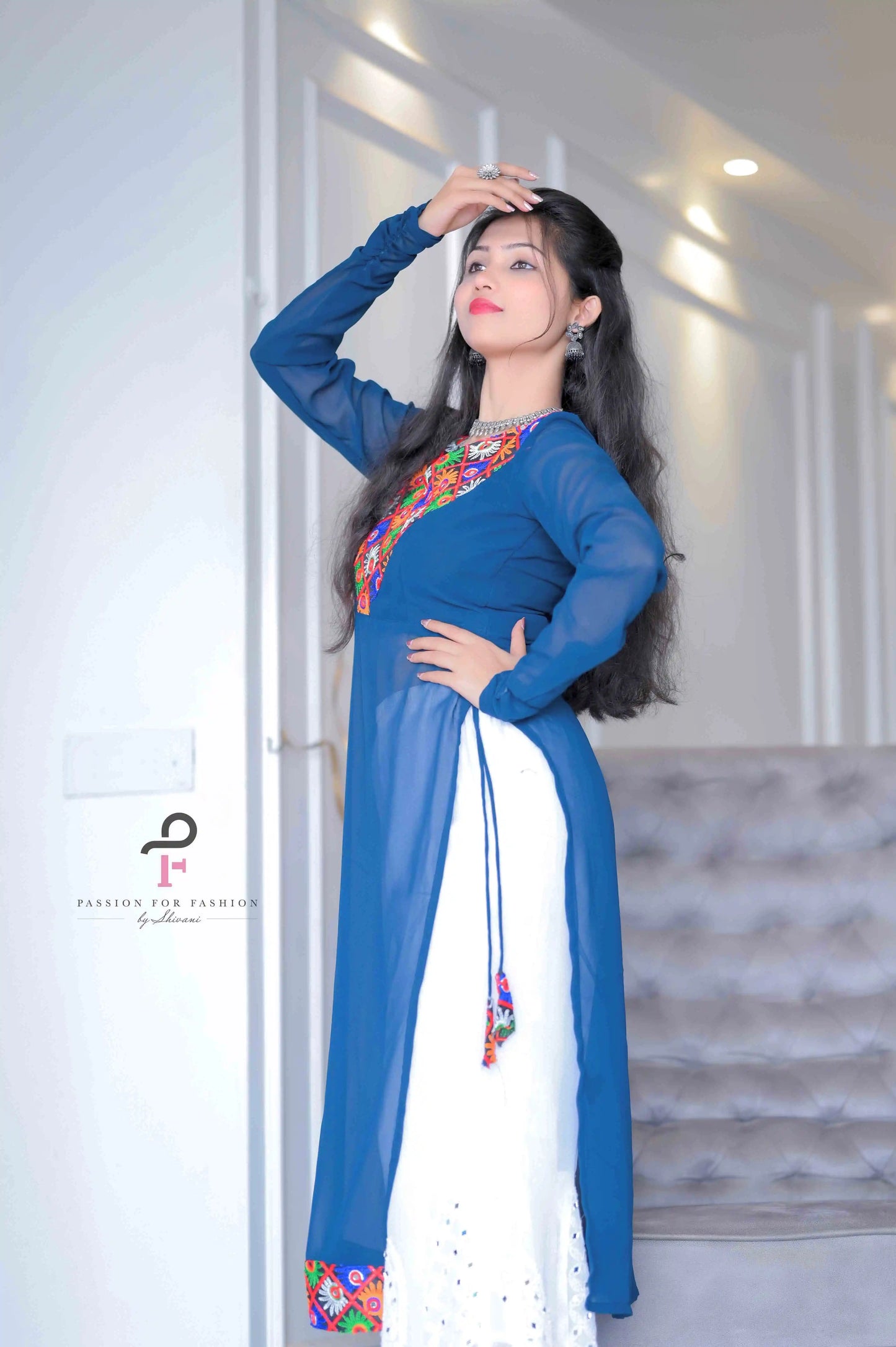 Charm Gamti Gulnaz Embroidered Kurta