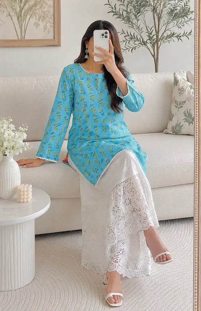 Blush Blue Short Kurta