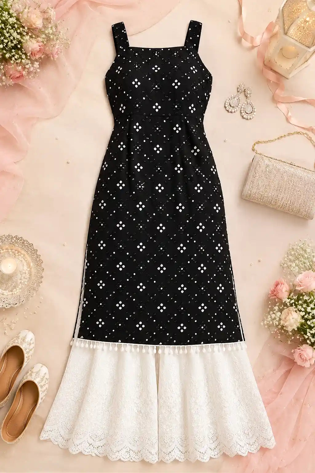 Muskan’s Mirror Embroidered Gulnaz Kurta