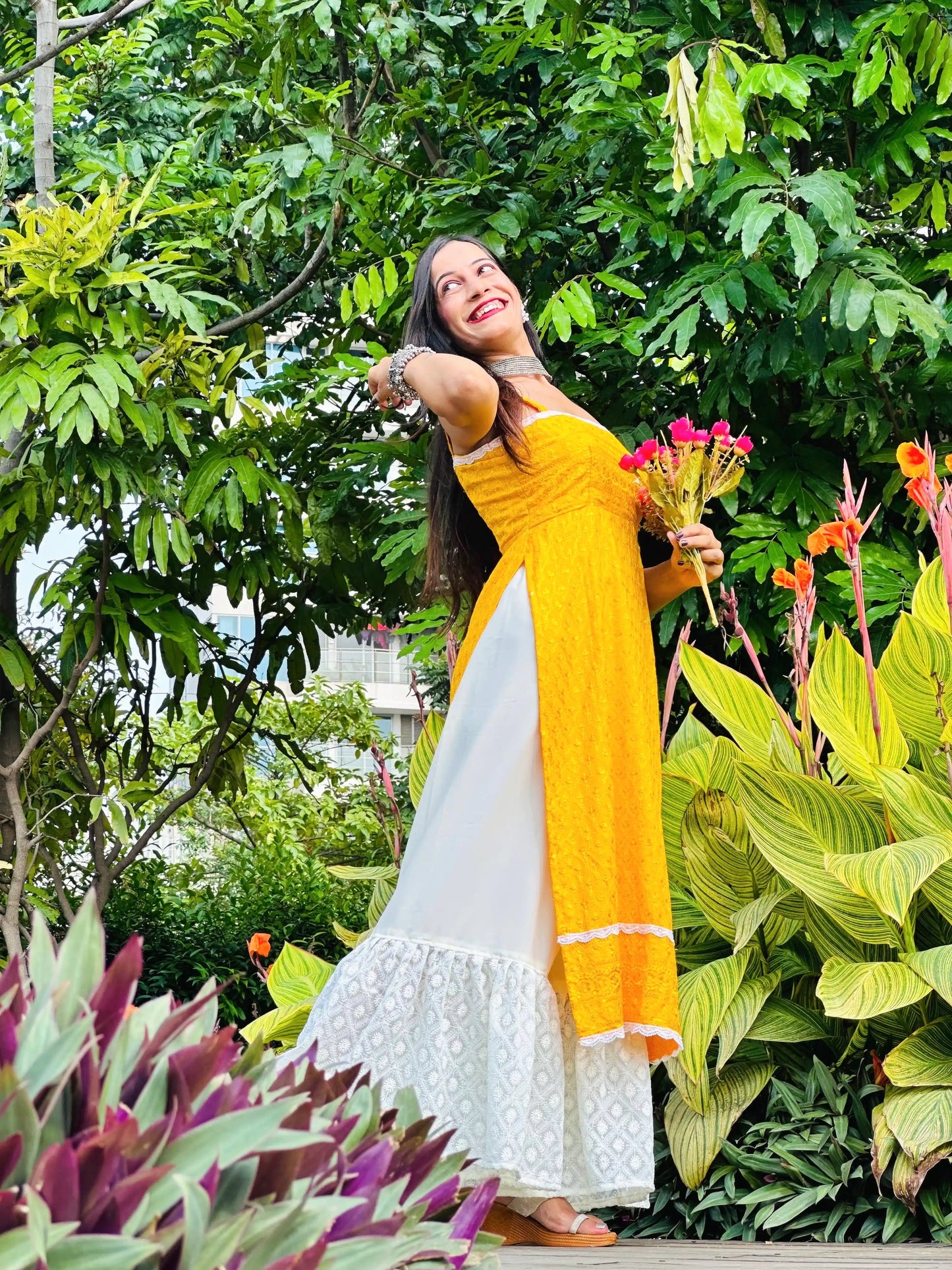 Dhoop Yellow Sequence Gulnaz Kurta