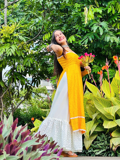 Dhoop Yellow Sequence Gulnaz Kurta