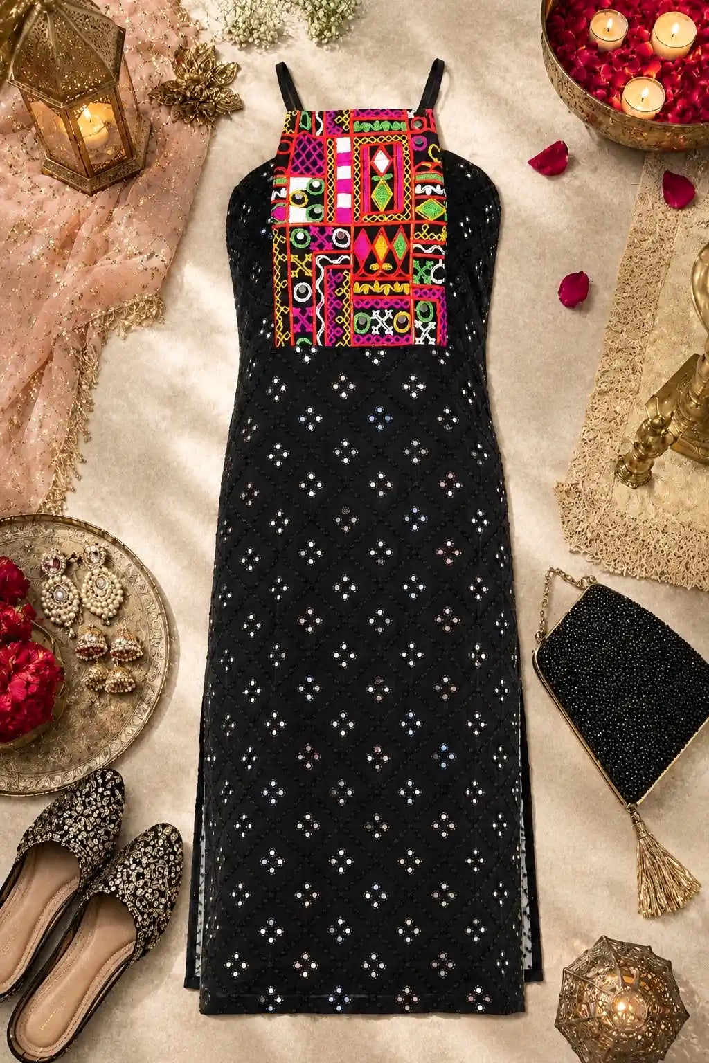 Choker Mirror Gamti Gulnaz Kurta