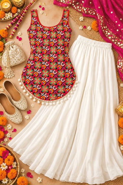 Gamti Gulnaz Multi Embroidered Top