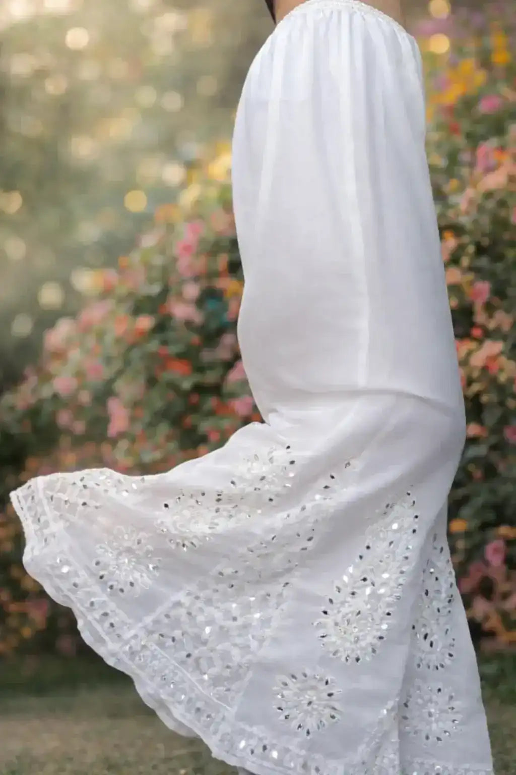 Amaaya Chikankari Flaired Mirror Palazzo