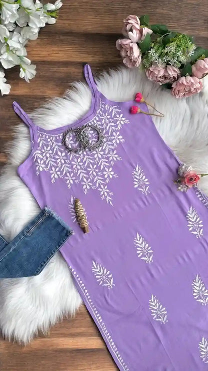 Blush Lilac Aliya Noor Slit Kurta