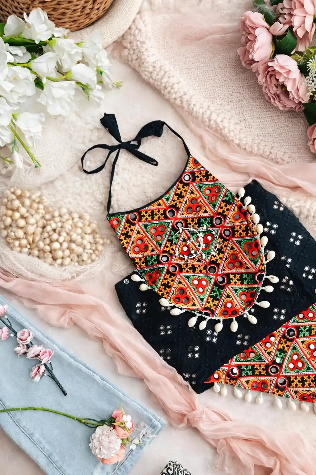 Black Gamti Navratri Denim Fit