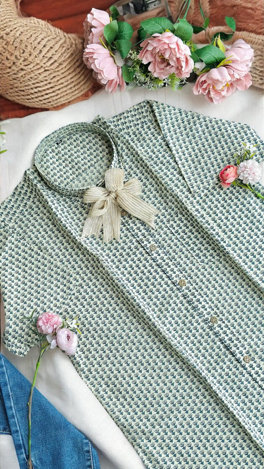 Lotus Block Jaipuri Shirt