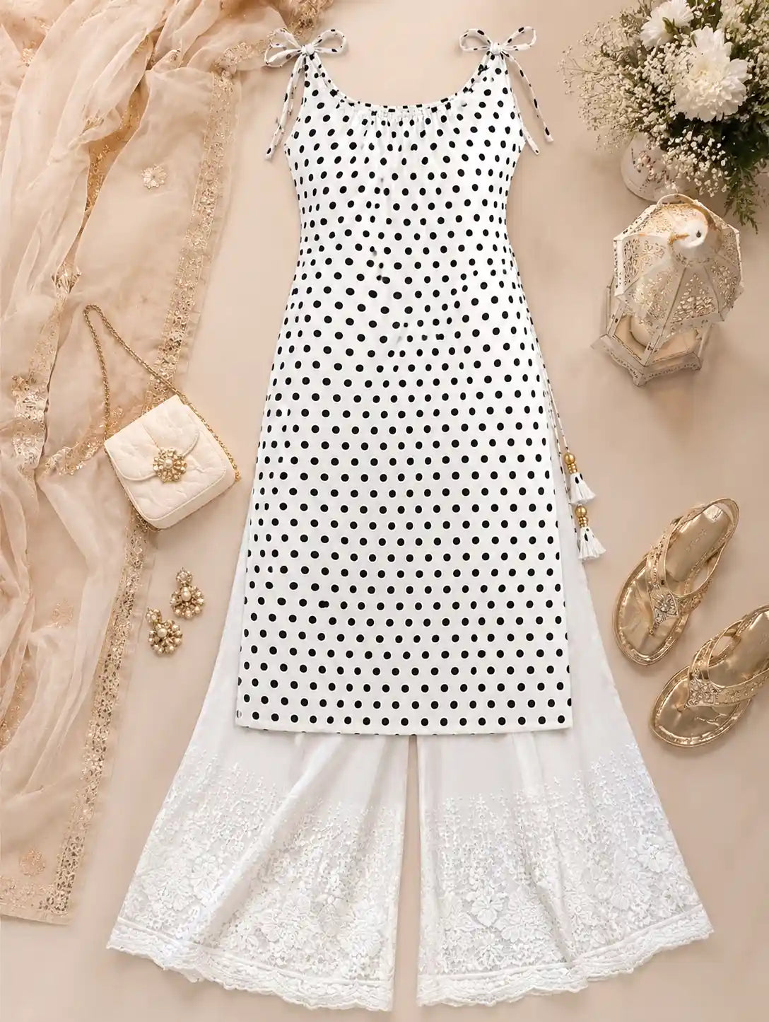 Pretty Polka Jaipuri Gulnaz Kurta