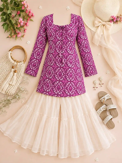 Pink Batique Gulnaz Short Kurta