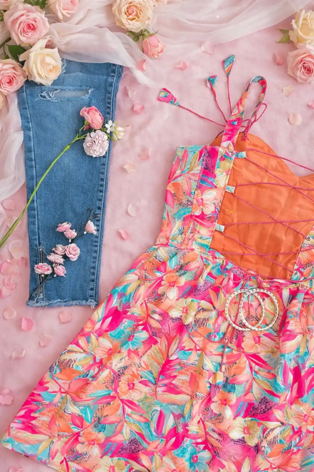 Tropical Bloom Peplum Top