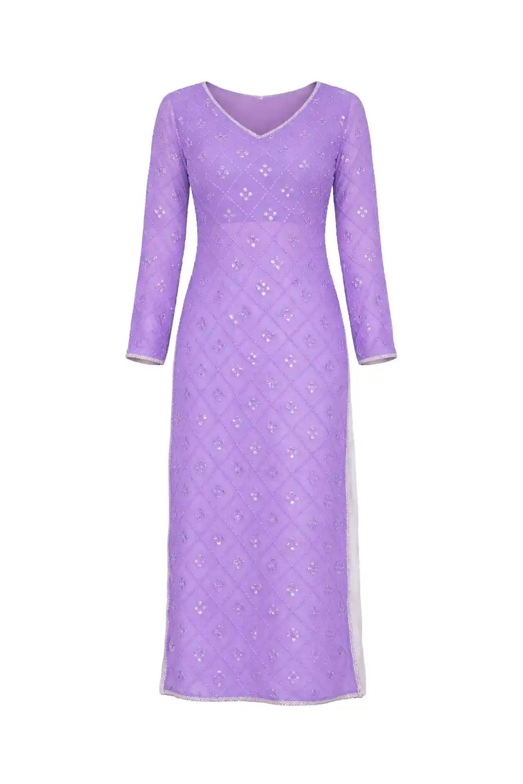 Sheer Lilac Surabhi's Gulnaz Kurta