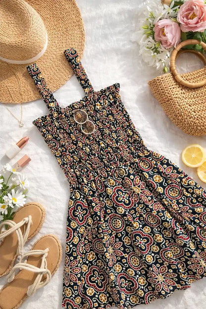 Black Kalamkari Cute Jaipuri Peplum