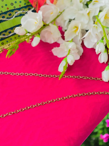 Embossed Pink MulMul Fabric Cut - Passion for Fashion by Shivani