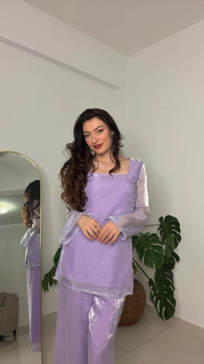 Blush Lilac Back Tie Gulnaz Set