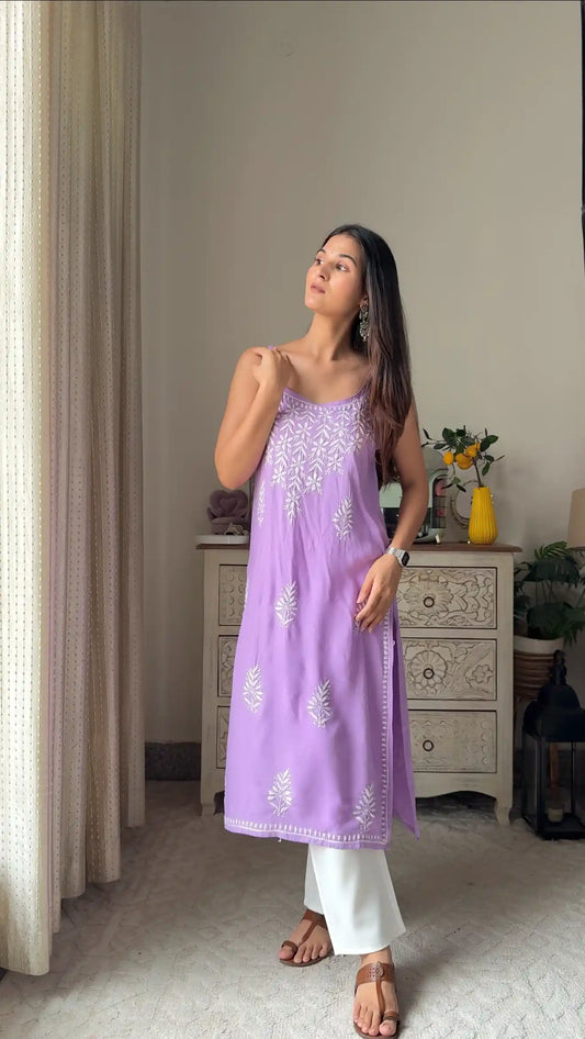 Blush Lilac Aliya Noor Slit Kurta