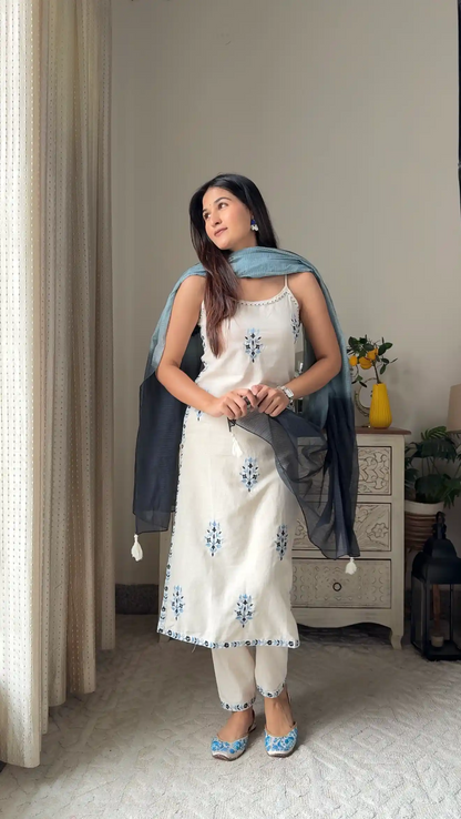 Embroidered Meher Suit Set