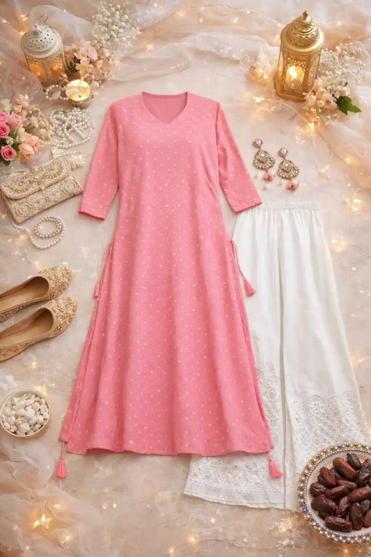 Tint Peach Mirror Gulnaz Kurta