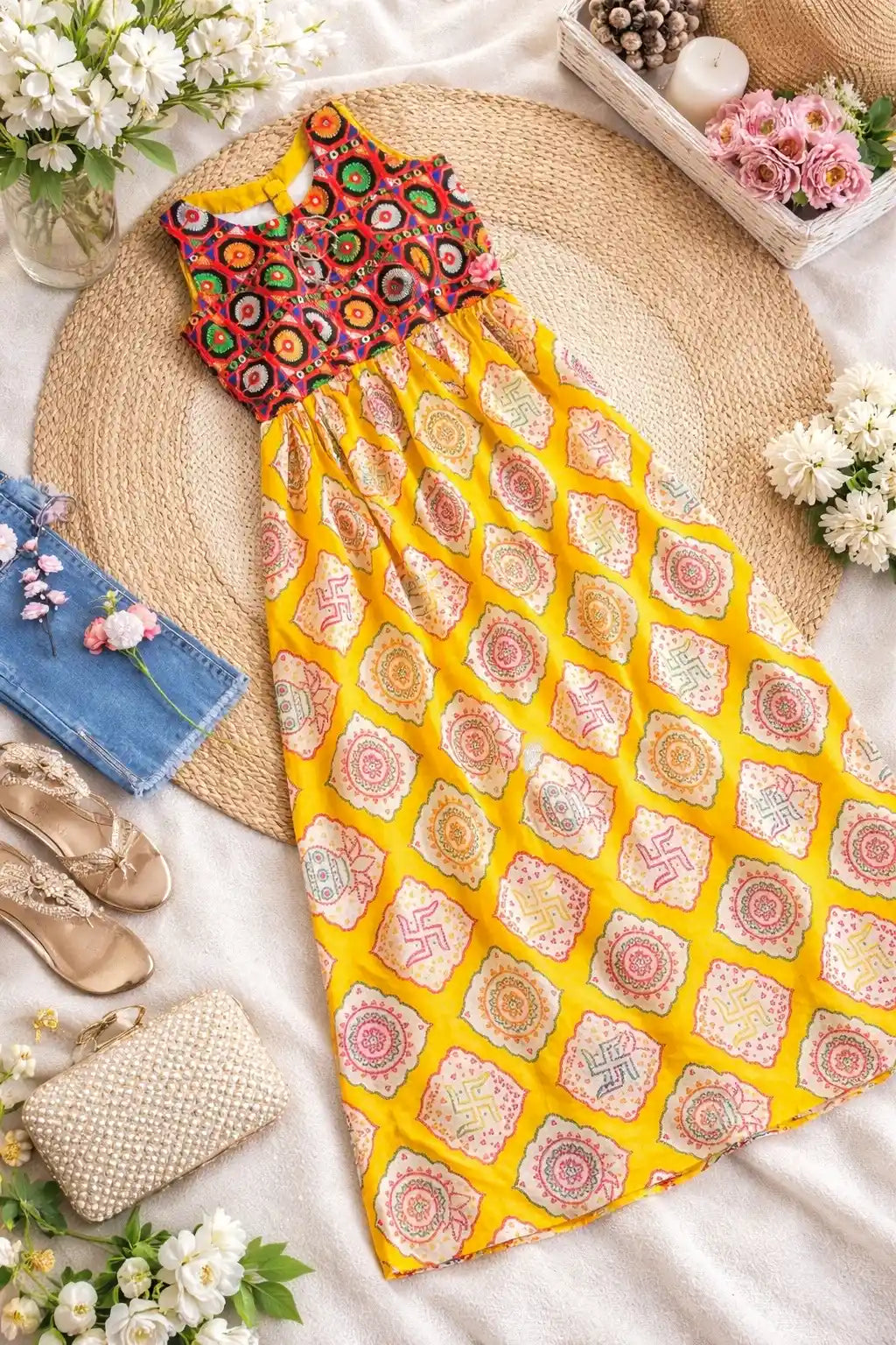 Gamti Bandhej Gulnaz Kurta