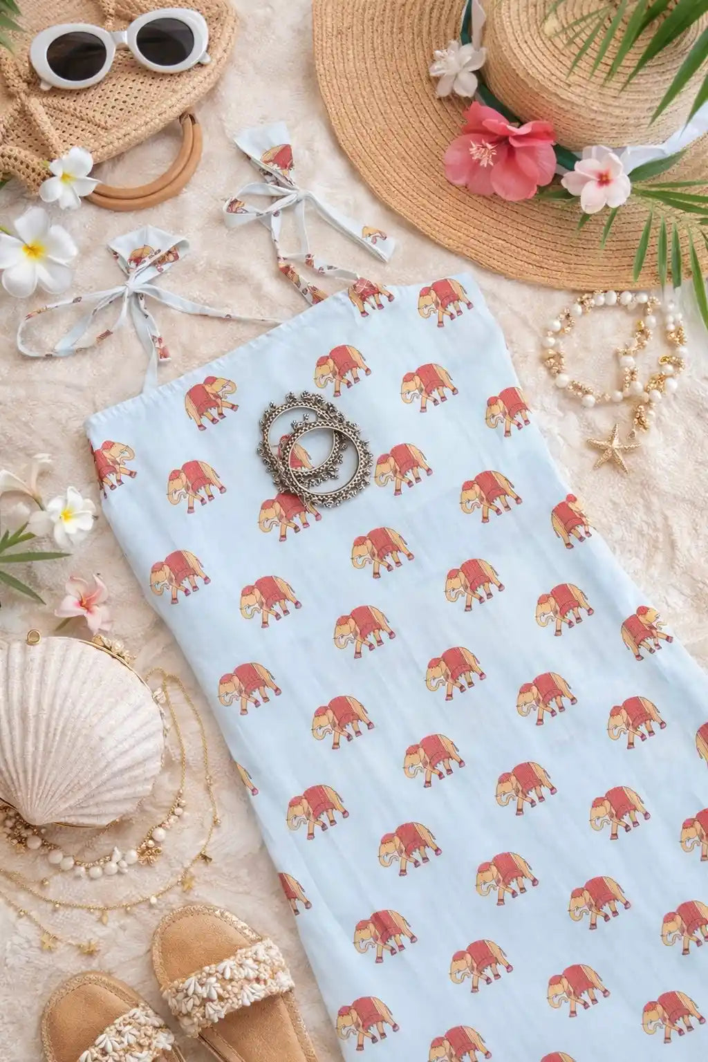 Milky White Rangriti Budget Kurta