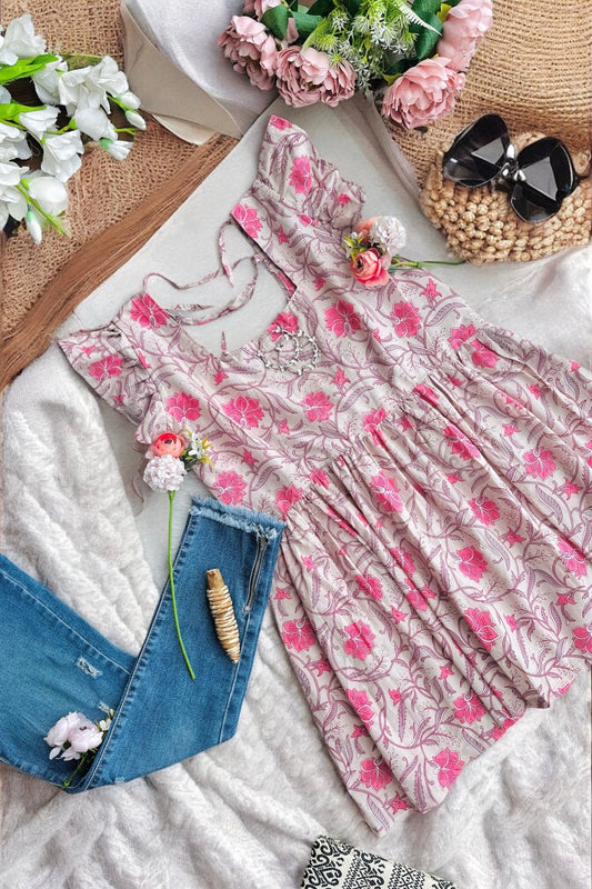 Gulabo Garden Tiered Tunic - Passion for Fashion by Shivani