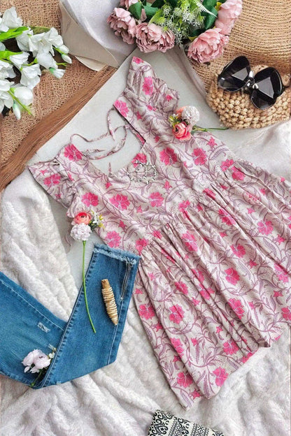Gulabo Garden Tiered Tunic
