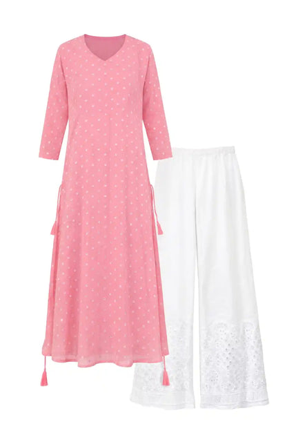 Tint Peach Mirror Gulnaz Kurta