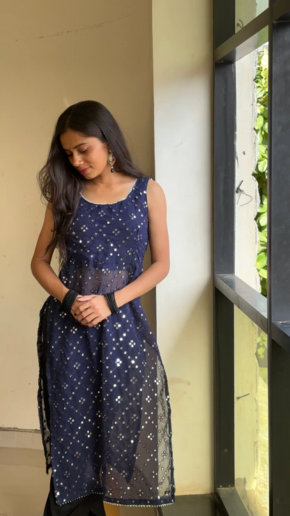 Pinal’s Blue Mirror Gulnaz Kurta