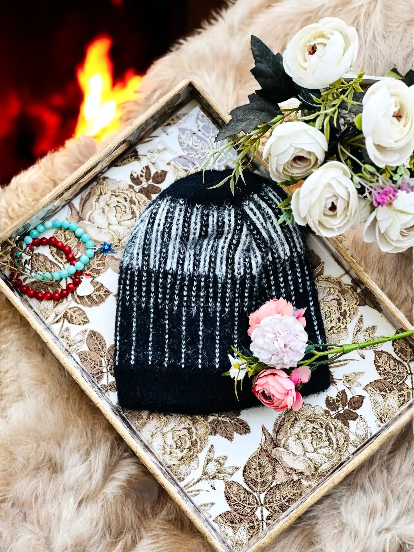 Cutest Soft Black Winter Cap