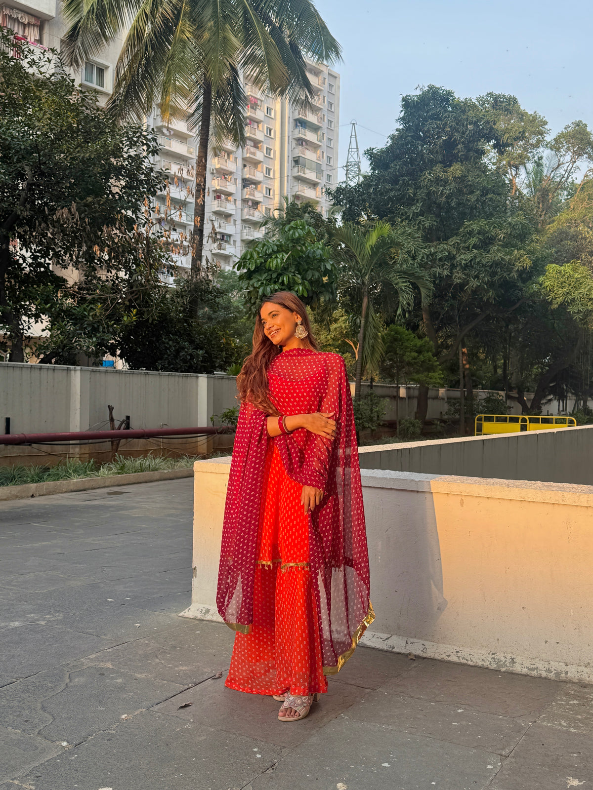 Zariya Bandhej Meher Suit Set