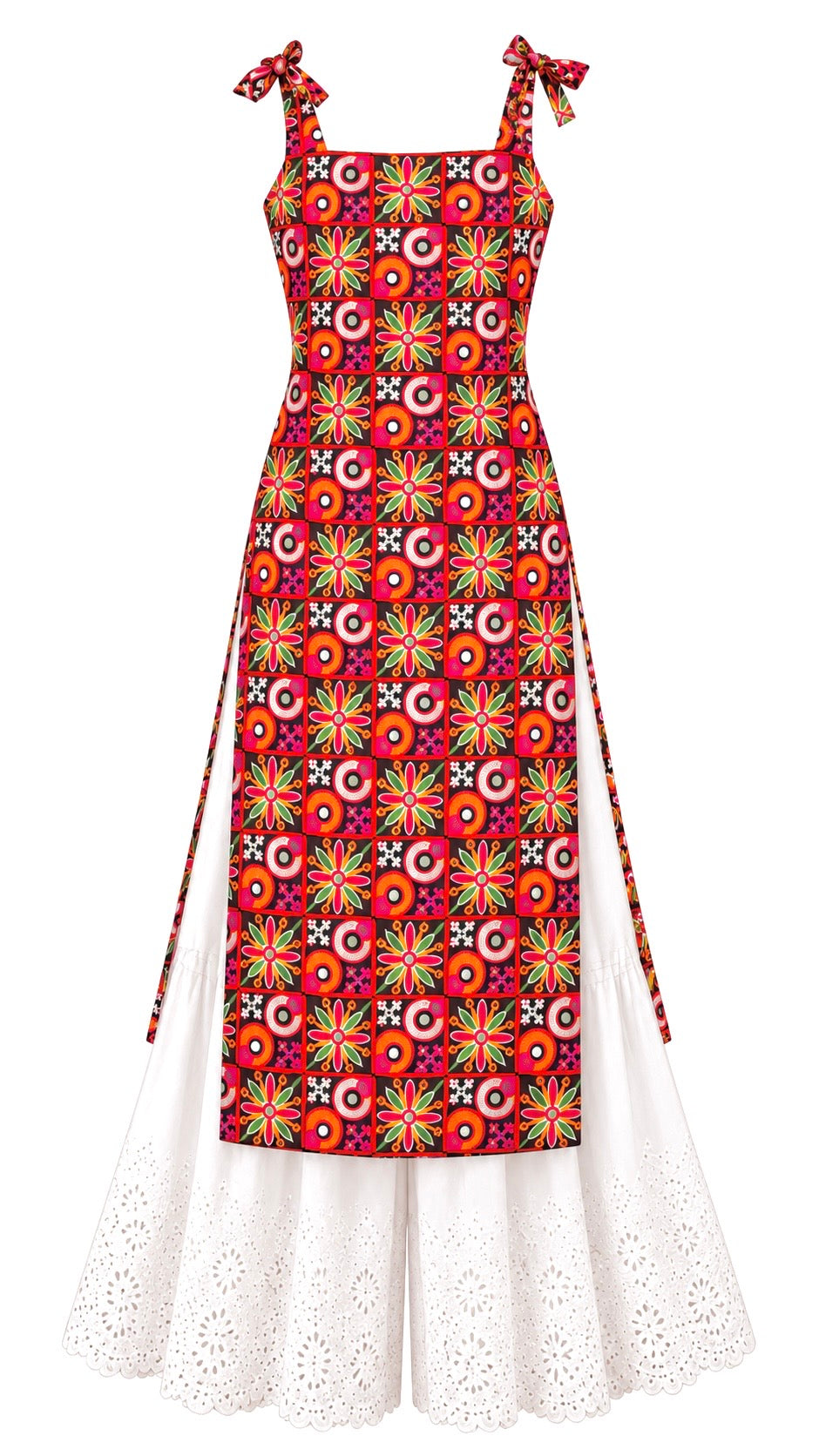 Multicolor Gamti Embroidered Gulnaz Kurta