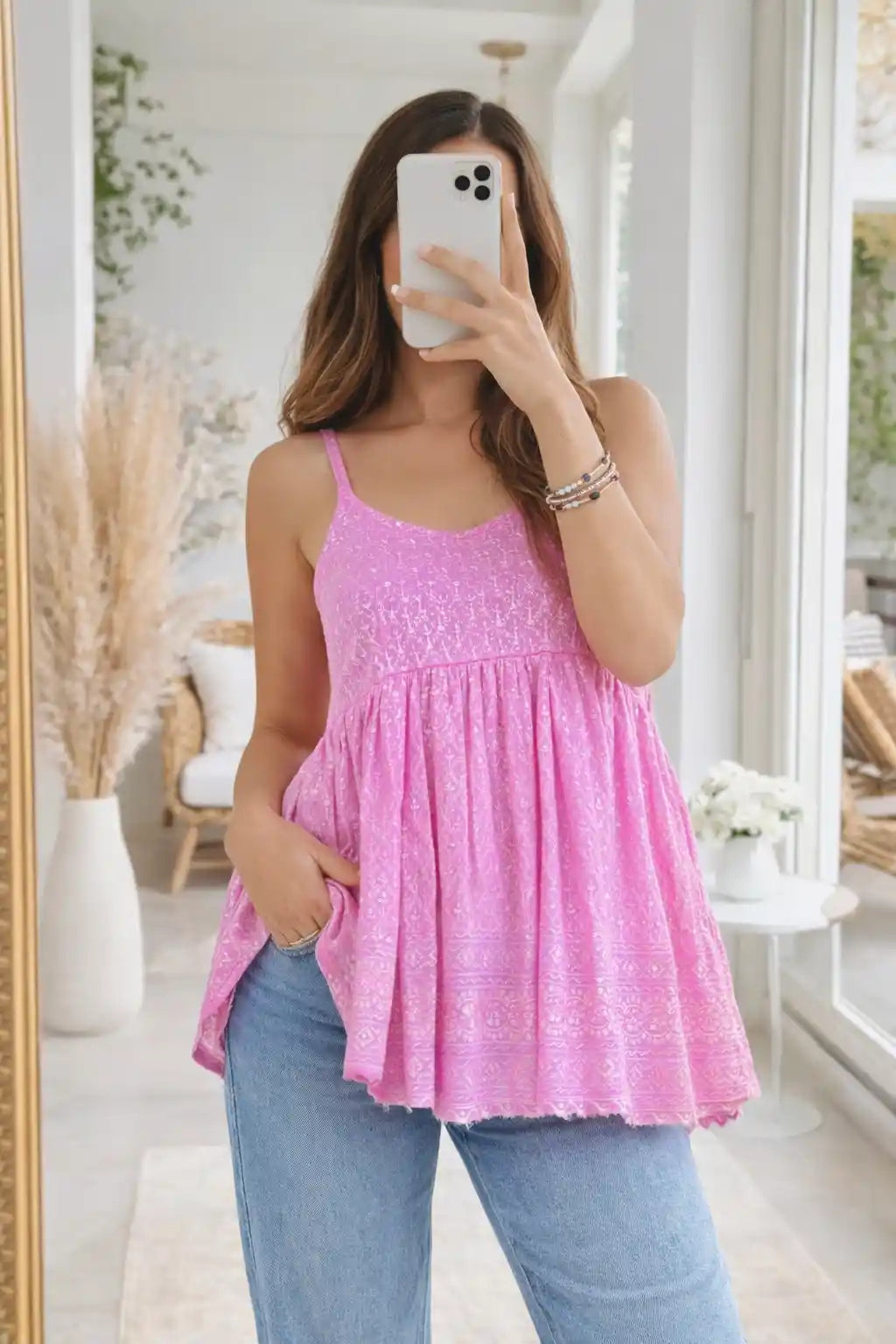 Pretty In Pink Angrakha Top