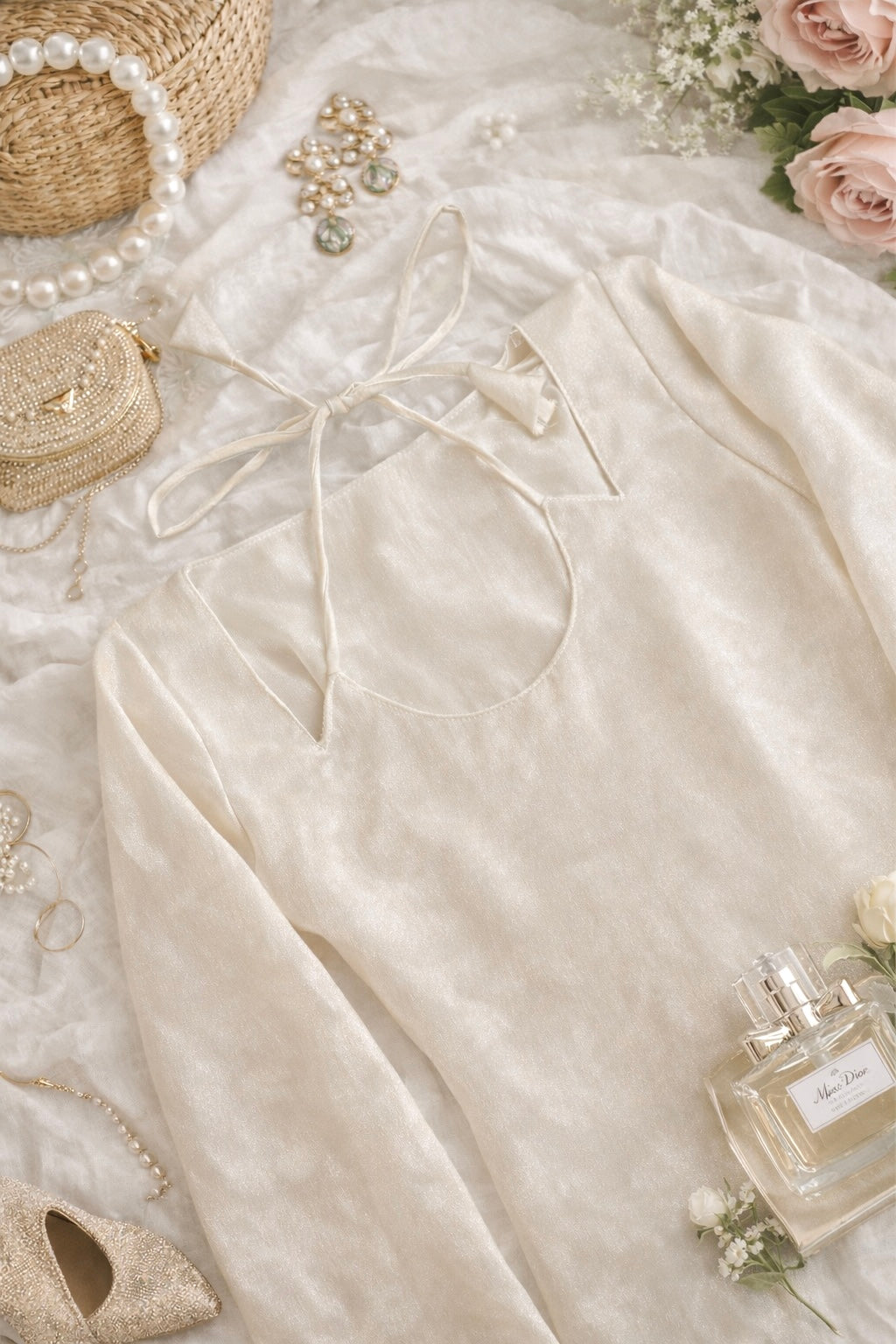 Ivory Tie Back Gulnaz Set