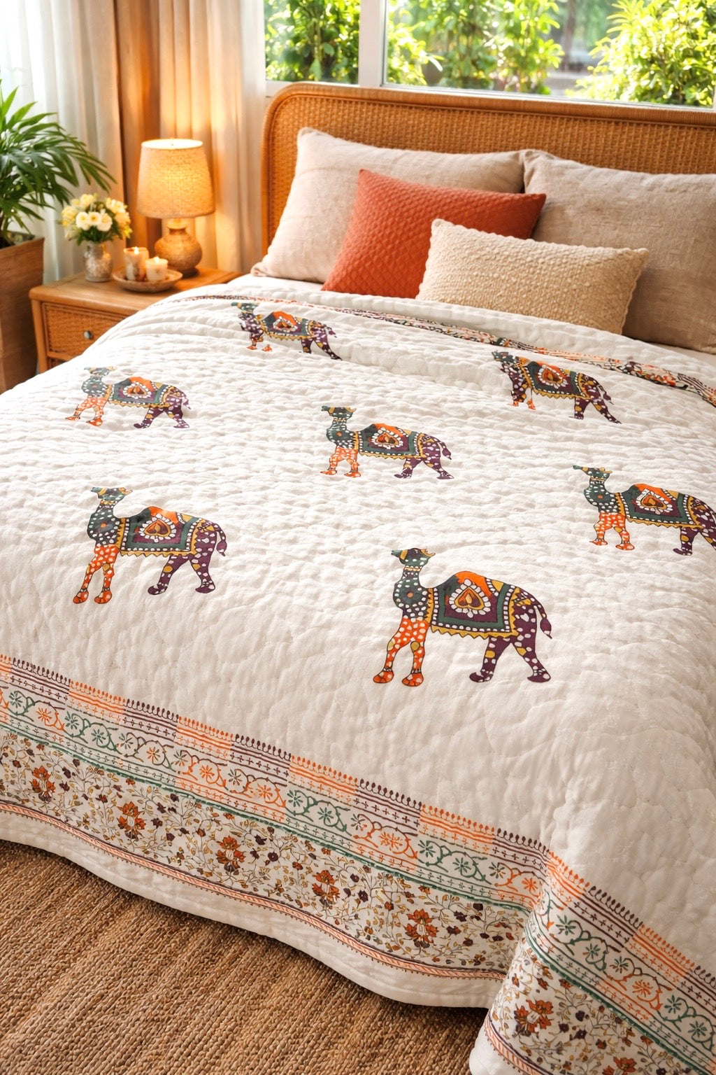 Gulbahar Block Printed Jaipuri Razai