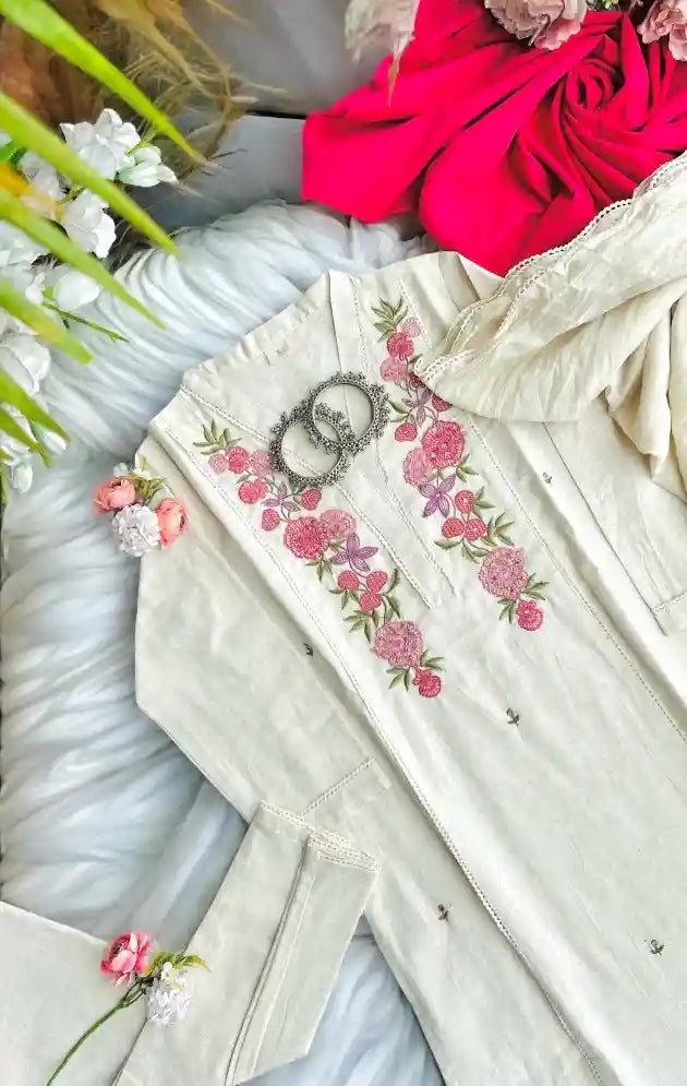 Gulnaar Embroidered Meher Suit Set