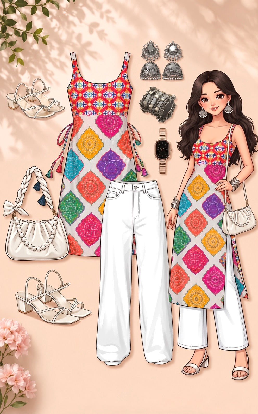 Boho Gamti Folk Gulnaz Kurta