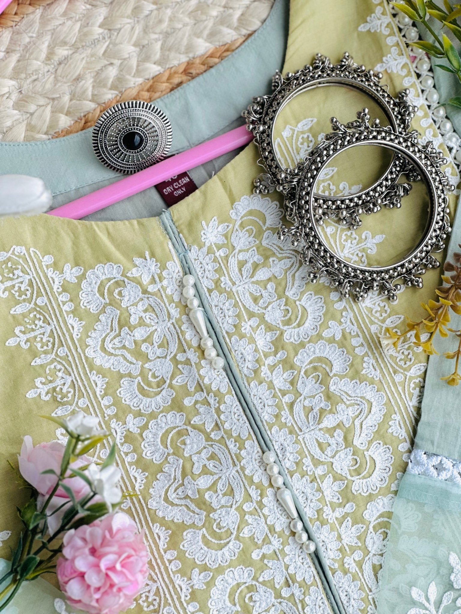 Gulzar Green Embroidered Meher Suit - Passion for Fashion by Shivani