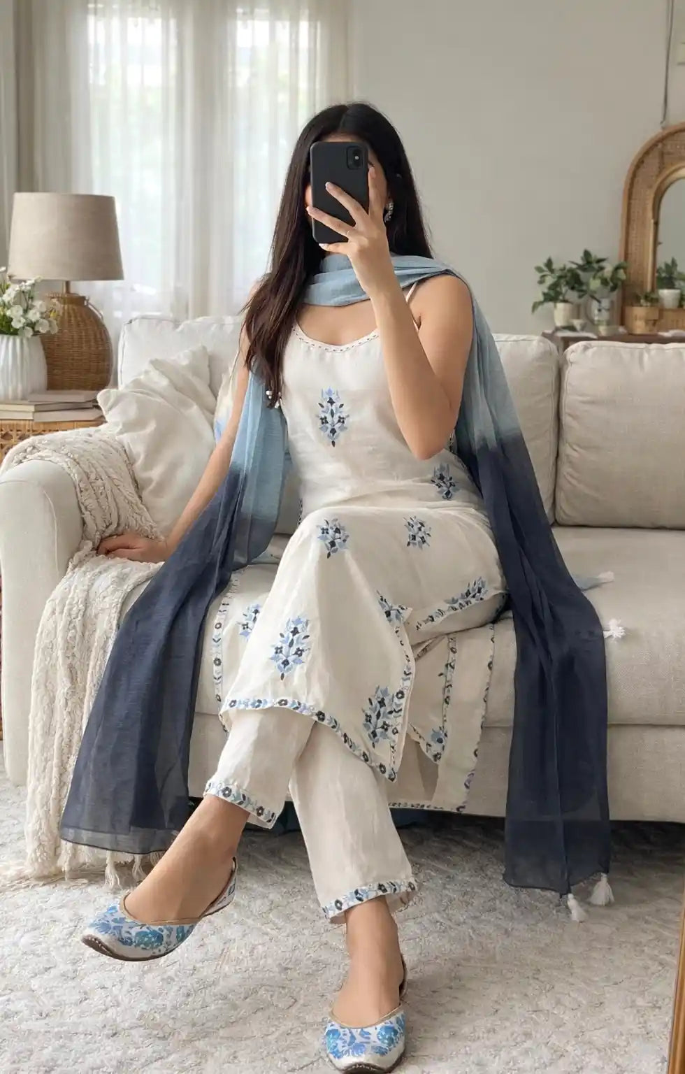 Embroidered Meher Suit Set