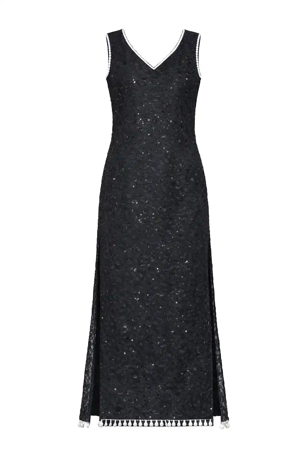 Sooty Black Embroidered Gulnaz Kurta