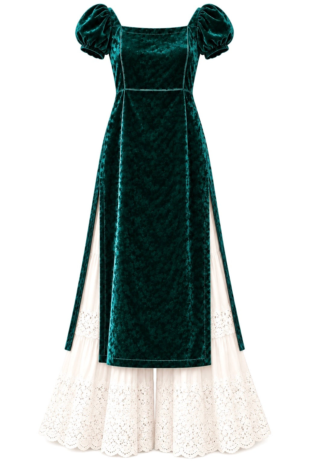 Rich Green Velvet Gulnaz Kurta