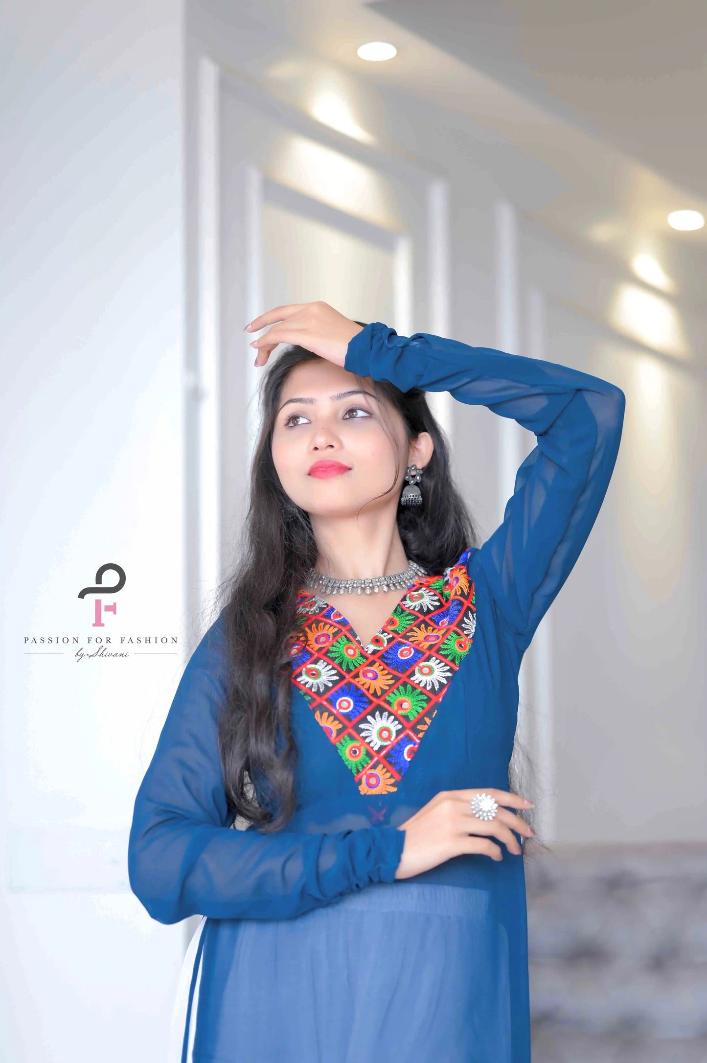 Charm Gamti Gulnaz Embroidered Kurta