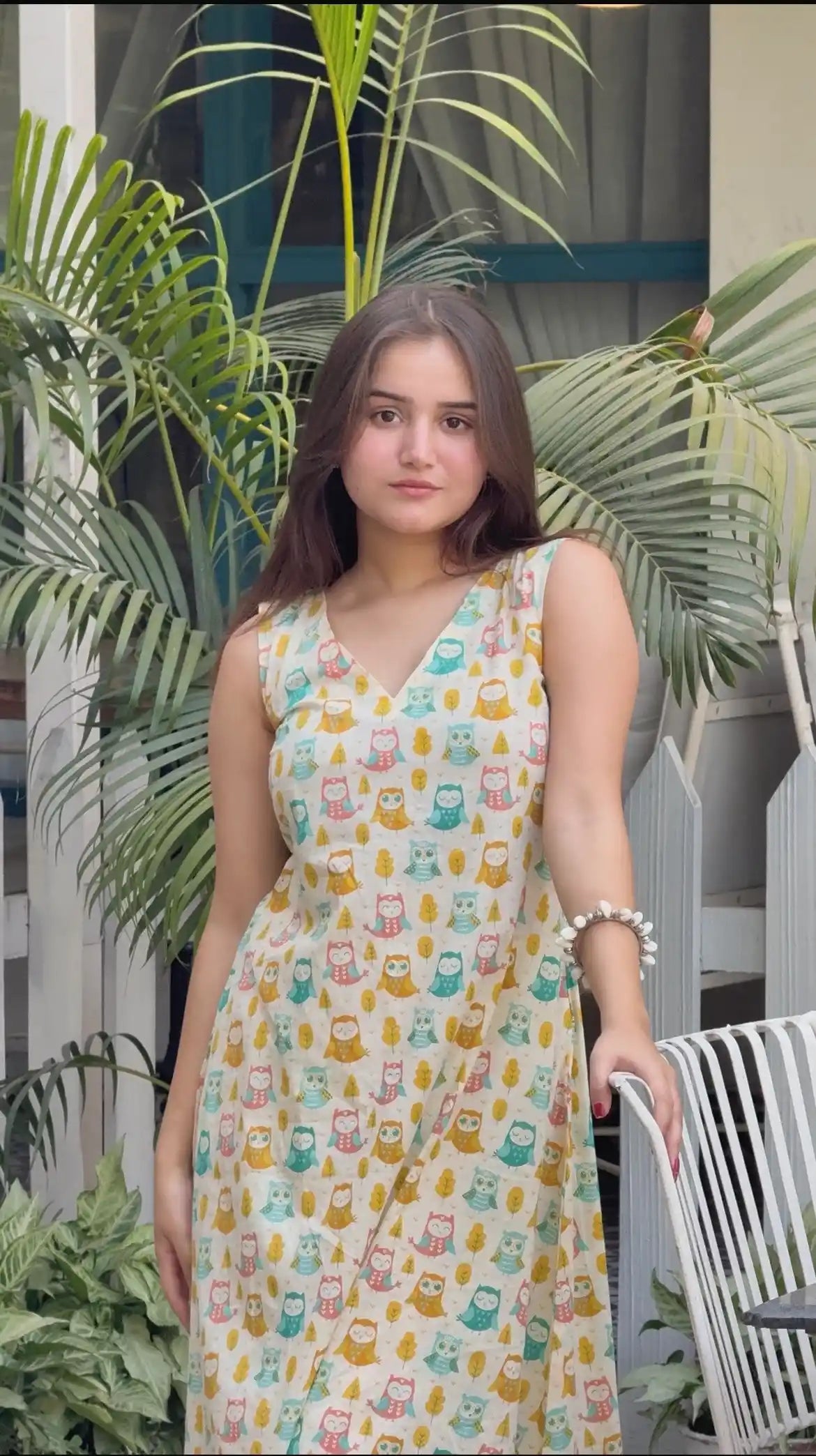 Meher Owly Print Ethnic Set