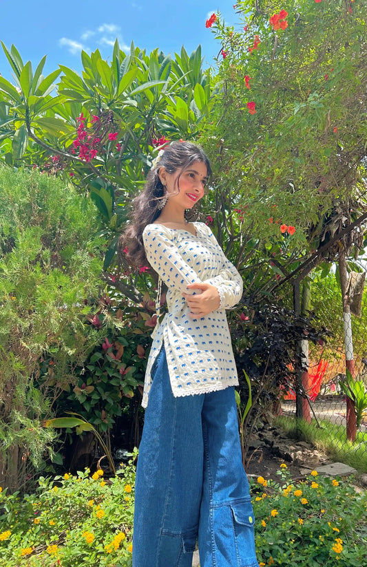 NeelHathi Jaipuri Cotton Kurta